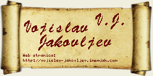 Vojislav Jakovljev vizit kartica